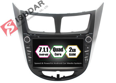 Rockchip PX3 7 Inç 2 Din Android Araba DVD Oynatıcı Hyundai Verna / Accent / Solaris